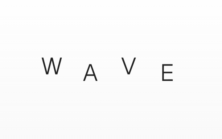Wordshade wave visual effect preview for a guess the word game, word guessing game, and visual challenge puzzle.